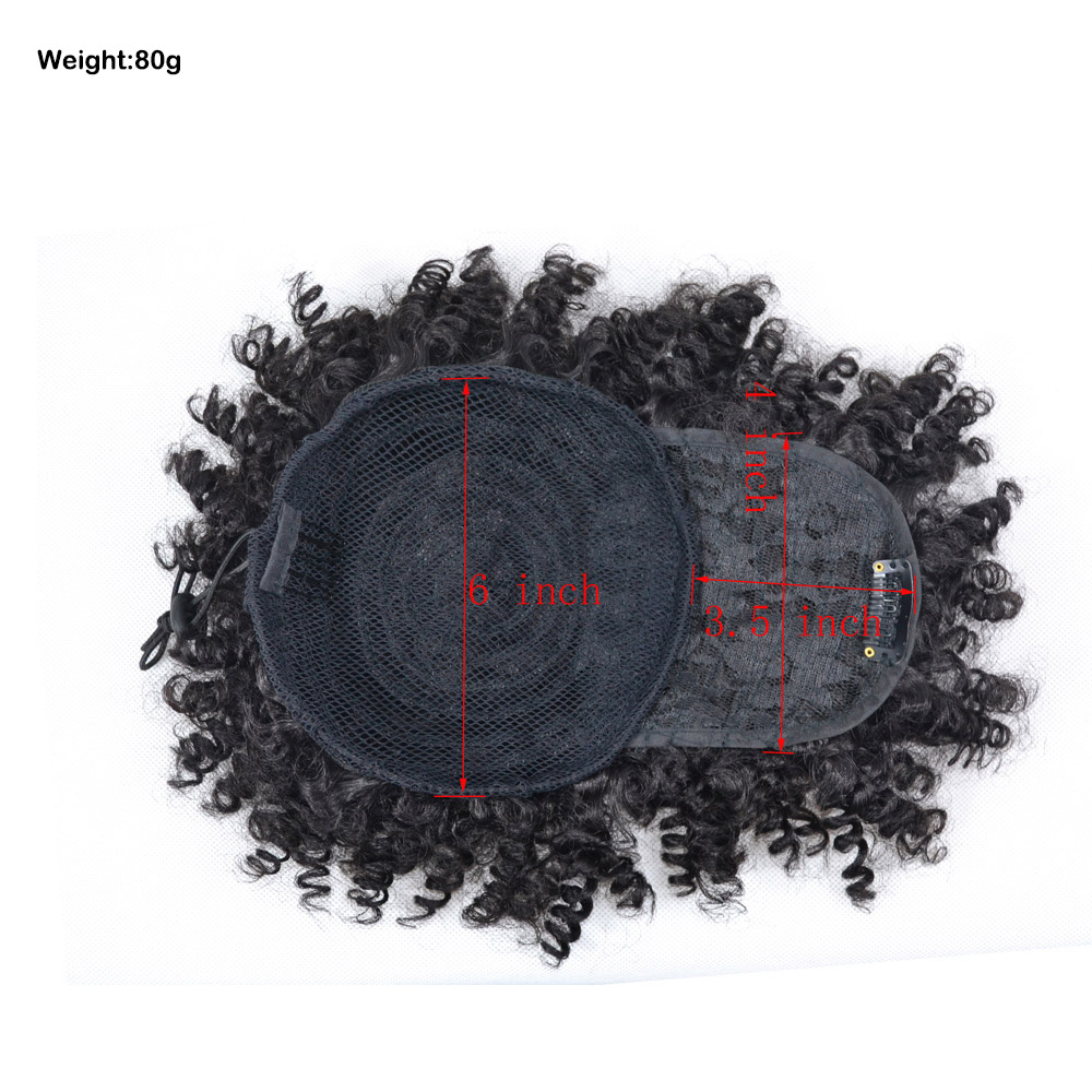 Afro Kinky Curly Puff Pferdesc – Drawstring Afro Curly Puff Ponytail Bewertung und Preis
