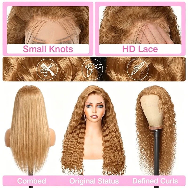 34 38 Zoll honigblonde Perücke – Hd Lace Frontal Wig Human Hair Pre Plucked Bewertung und Preis
