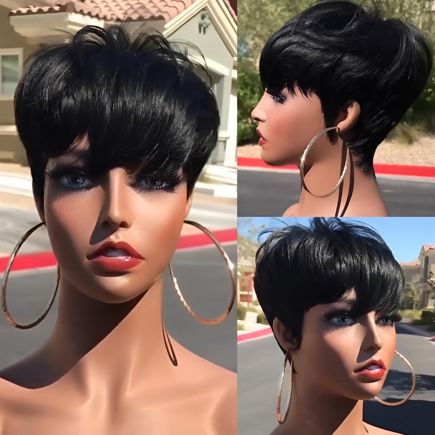 Kurze Echthaar-Perücken, Pixie – Short Pixie Cut Wig Human Hair Cheap Bewertung und Preis