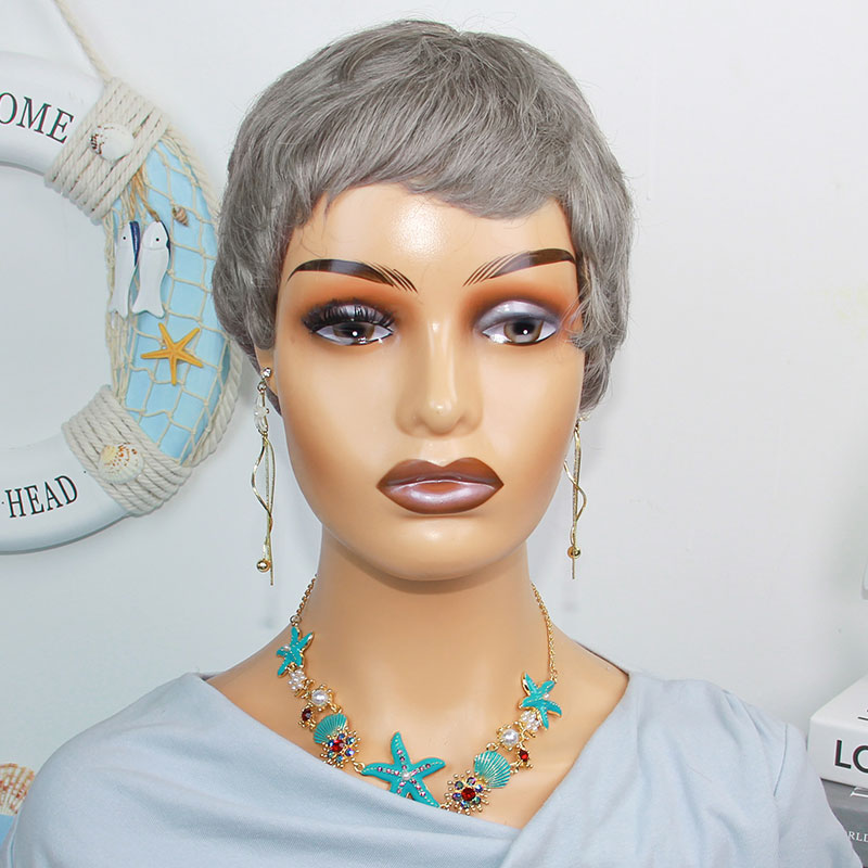 Kurze, glatte Echthaarperücken – Short Pixie Cut Wig Human Hair Cheap Bewertung und Preis