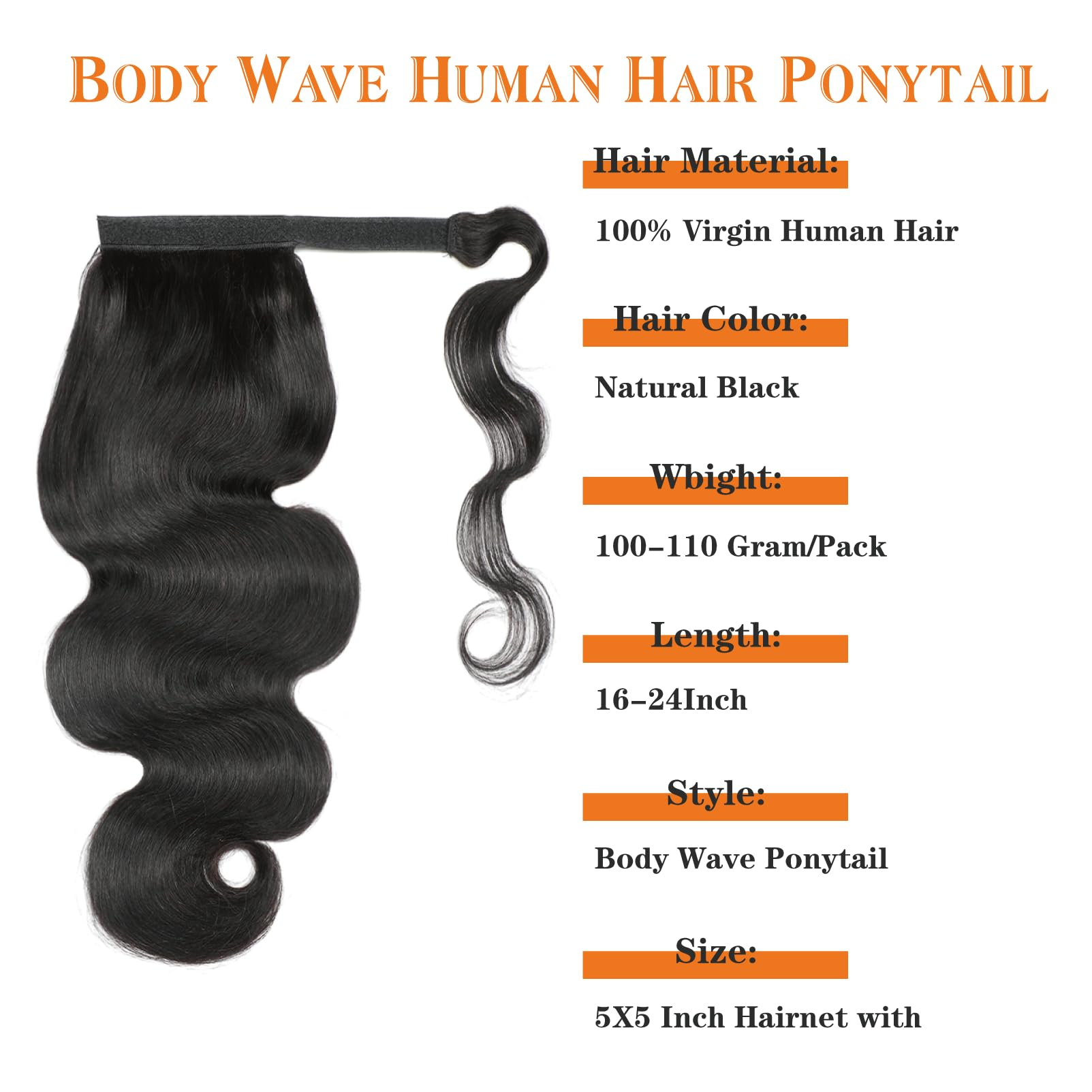 Body Wave Pferdeschwanz-Extens – Seamless Clip In Hair Extensions Human Hair Bewertung und Preis