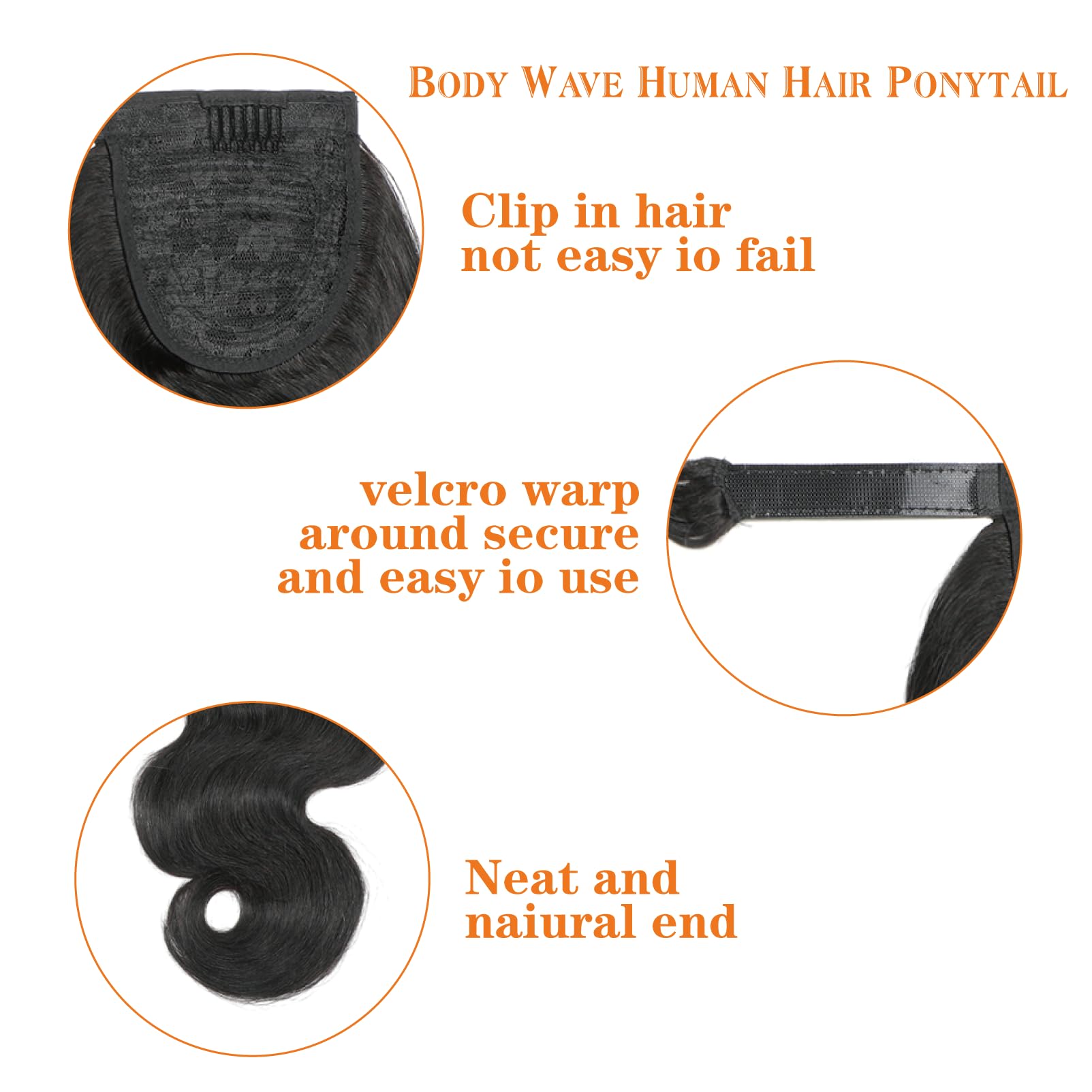 Body Wave Pferdeschwanz-Extens – Seamless Clip In Hair Extensions Human Hair Bewertung und Preis