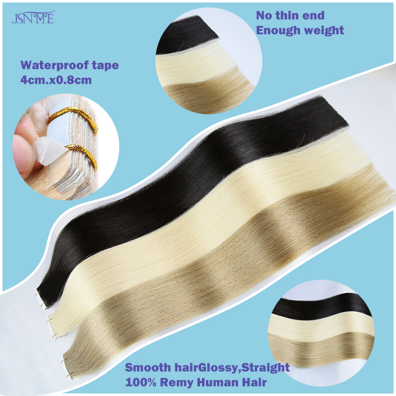 JSNME Tape In Haarverlängerung – Invisible Tape In Extensions Real Hair Bewertung und Preis