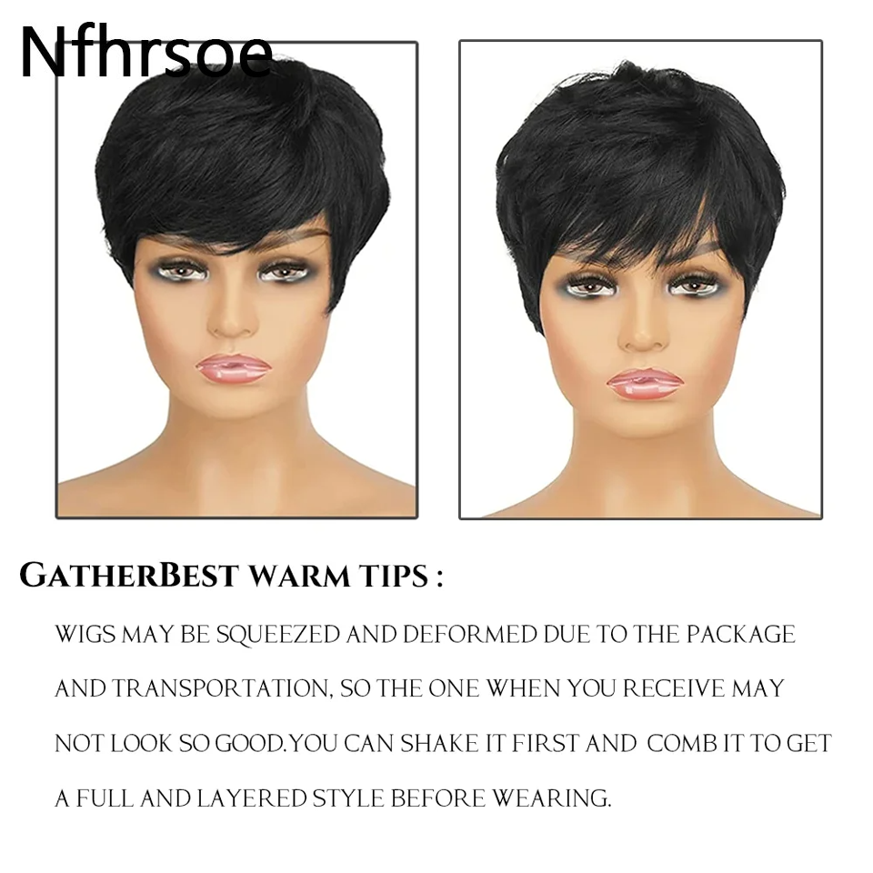 Kurze Echthaar-Perücken, Pixie – Short Pixie Cut Wig Human Hair Cheap Bewertung und Preis