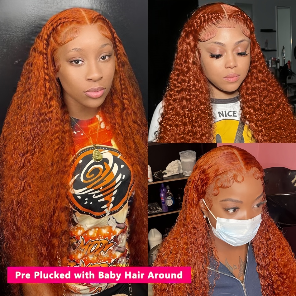30 Zoll Orange-Ingwer Wasserwe – Human Hair Wigs Bewertung und Preis