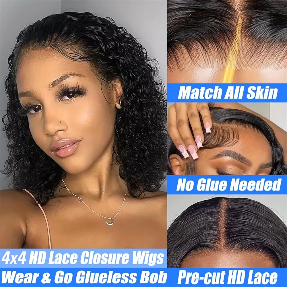 250 Dichte Wasserwellen-Echtha – Pre Parted 13X4 Lace Front Bob Wig Bewertung und Preis