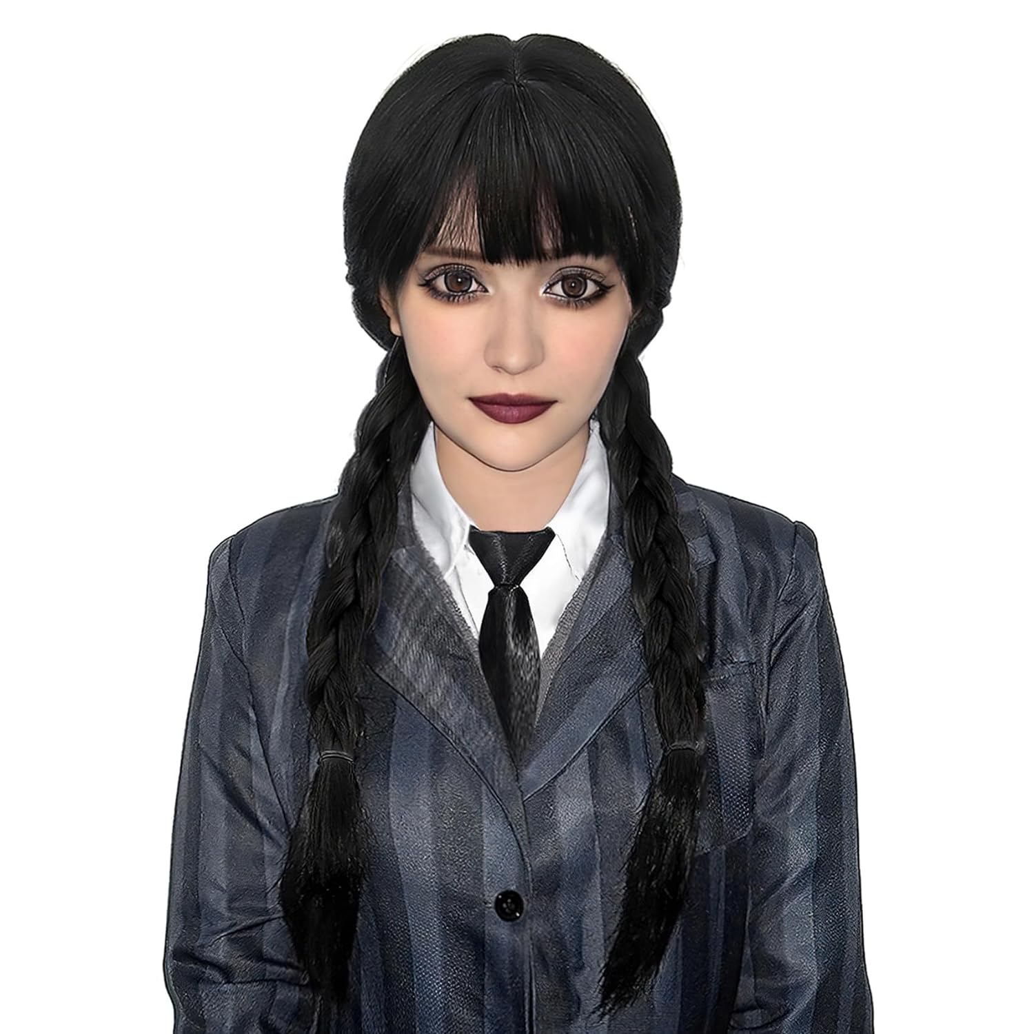 Lange schwarze geflochtene Per – Synthetic Braided Wigs For Black Women Bewertung und Preis
