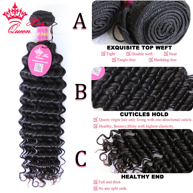 Top Quality Hair Bundles With  – Deep Wave 3 Bundles With Closure Bewertung und Preis