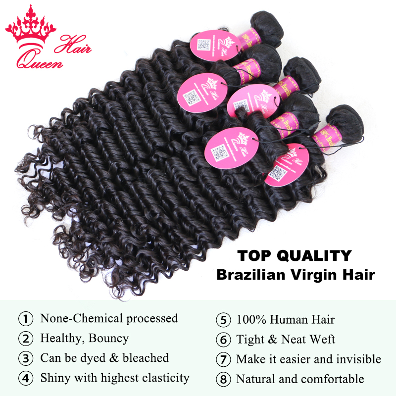 Top Quality Hair Bundles With  – Deep Wave 3 Bundles With Closure Bewertung und Preis