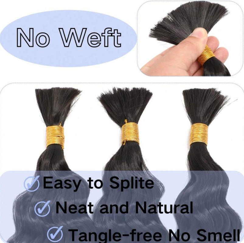 Ohne Tressen, Echthaar zum Fle – Water Wave Bulk Human Hair For Braiding Bewertung und Preis