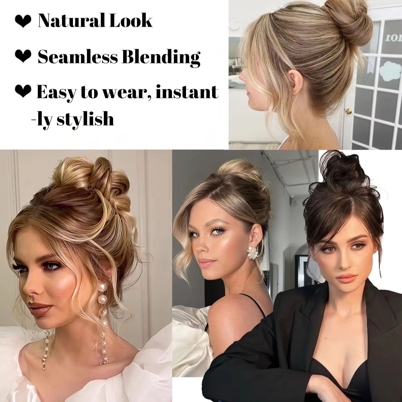 Synthetischer Mini-Haarknoten  – Claw Clip Messy Bun Hair Piece Bewertung und Preis