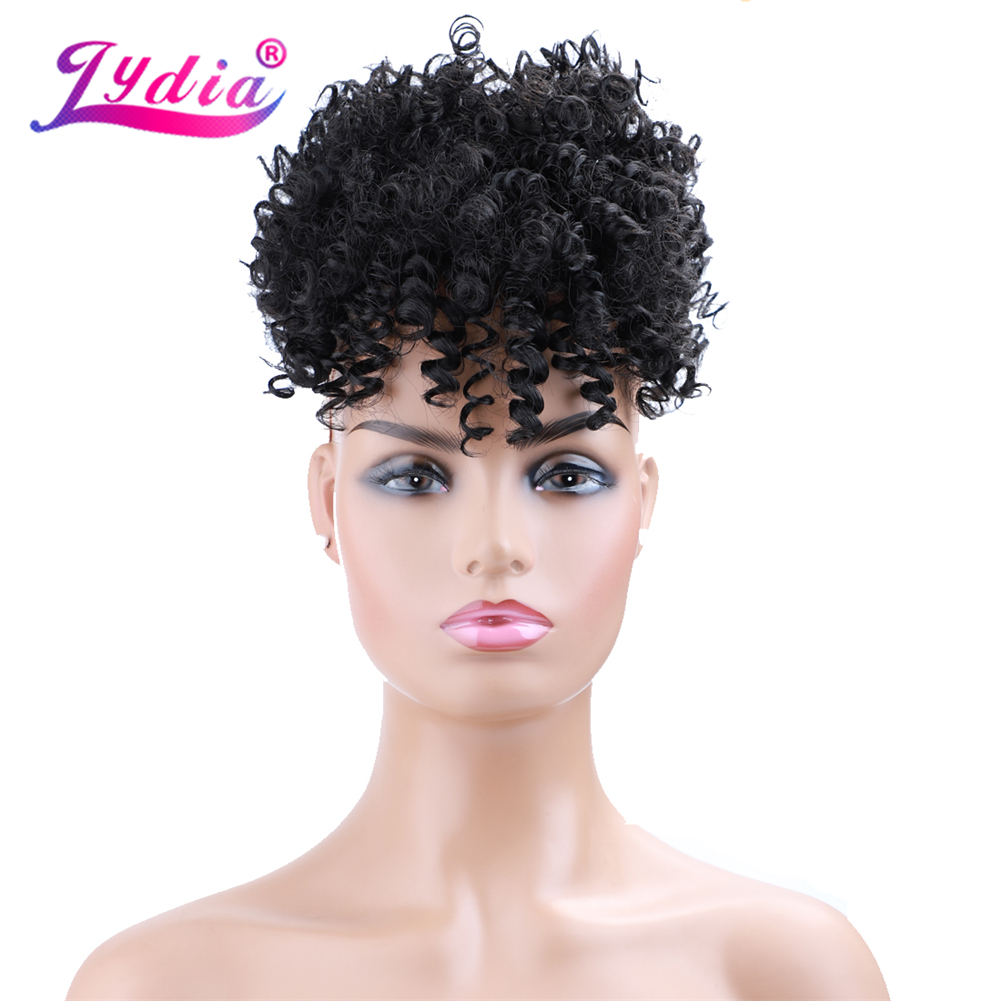 Lydia Kordelzug, synthetischer – Drawstring Afro Curly Puff Ponytail Bewertung und Preis