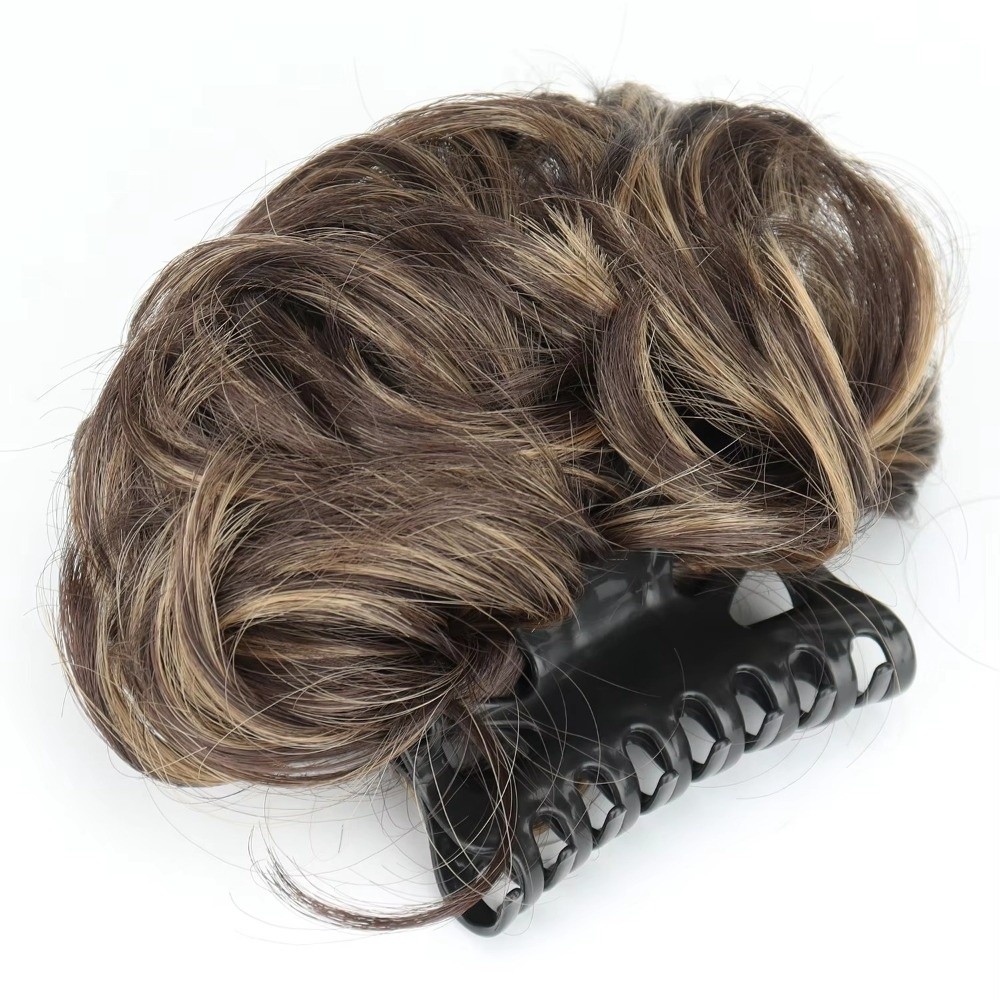 Synthetischer, gewellter Haark – Claw Clip Messy Bun Hair Piece Bewertung und Preis