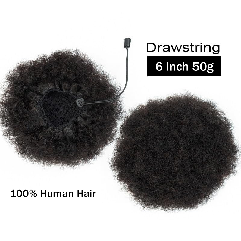 Afro Kinky Puffs 100 % Echthaa – Drawstring Afro Curly Puff Ponytail Bewertung und Preis